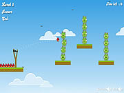 Флеш игра онлайн Энгри Бердс и Свиньи / Angry Birds Bad Pigs